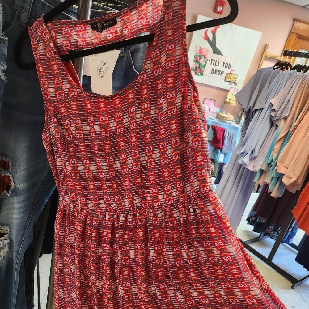 BeBop Sleeveless Summer Dress with Cut-out back